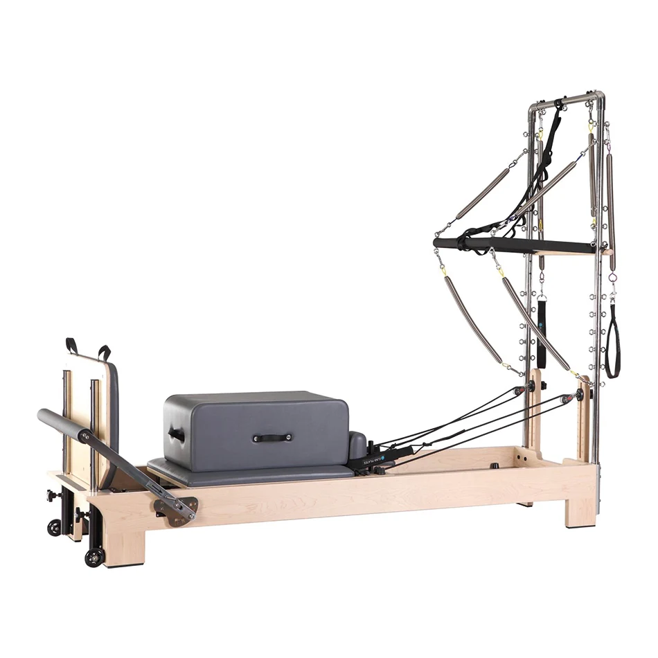 Drewniany reformer Classical Wood Innwell z wieżą i sprężynami
